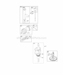 Camshaft Crankshaft Lubrication Piston Rings Connecting Rod Diagram and Parts List for 445977-1092-B1  Briggs and Stratton Engine